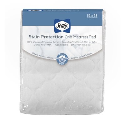 Stain Protection Crib Mattress Pad - Image 0