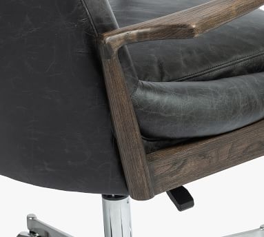 Fairview Leather Desk Chair, Durango Smoke - Image 5