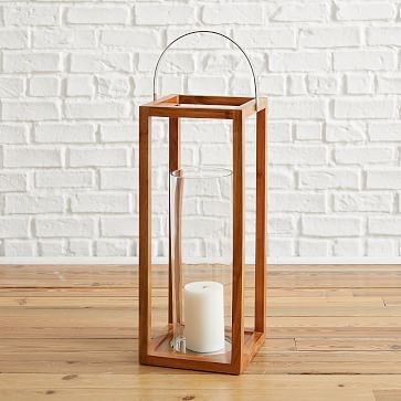 Simple Wood Lanterns, Extra Large, Teak - Image 4