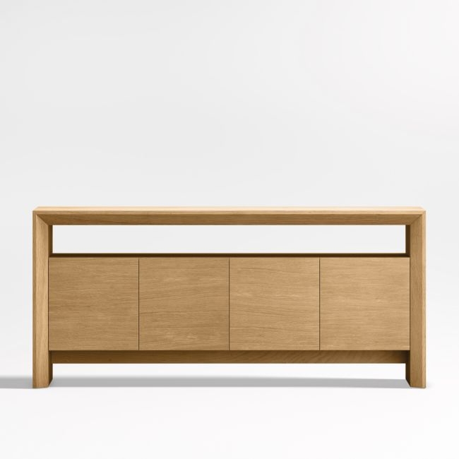 Baja 72" Natural Oak Storage Media Console - Image 0