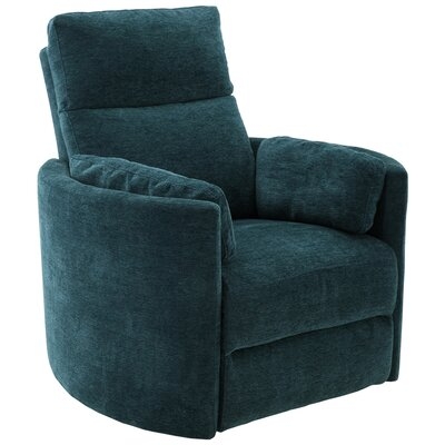 Theodore 100% Polyester Power Glider Swivel Recliner - Image 0