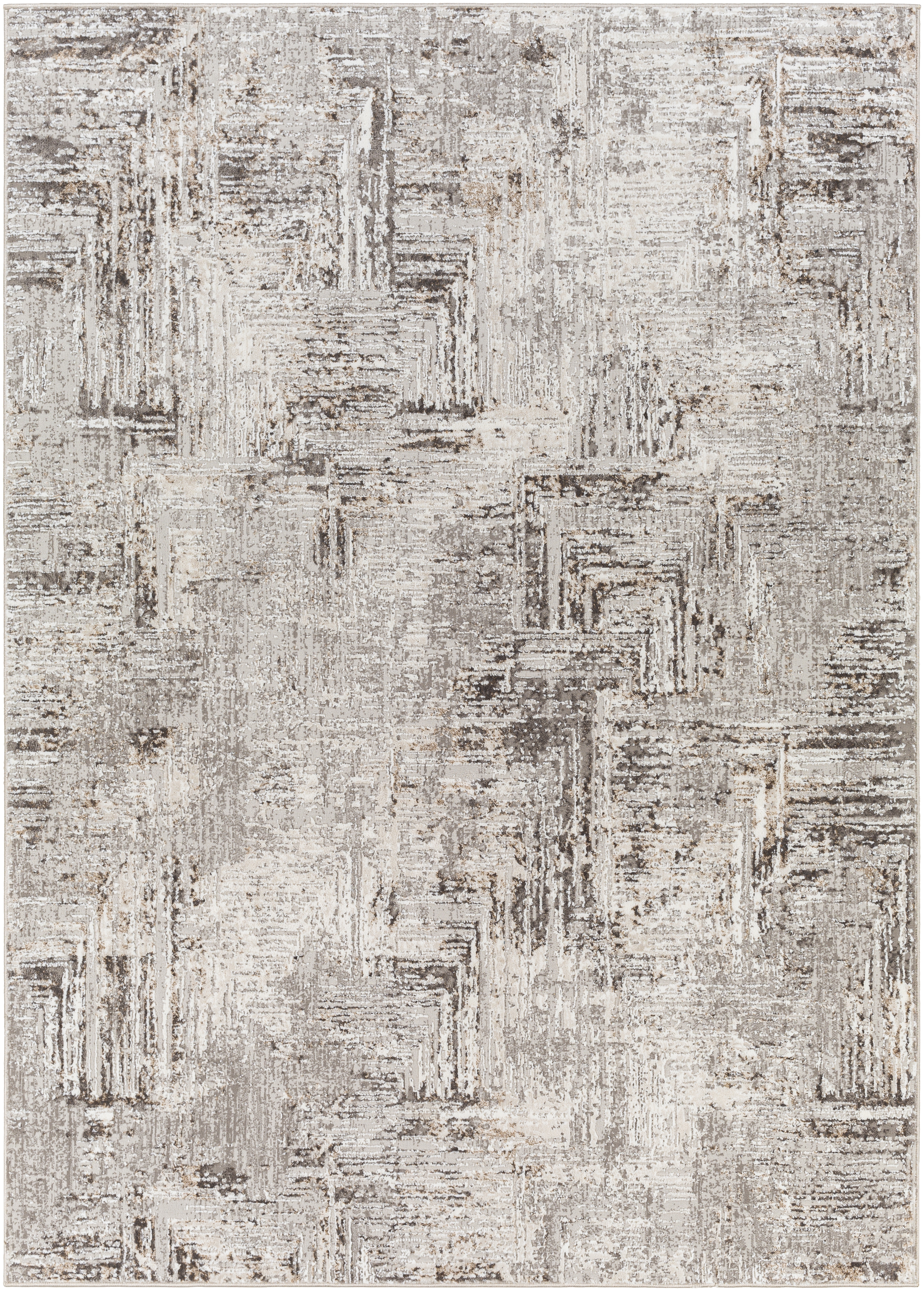 Allegro Beige Indoor 9'2" x 12' Machine Woven Rug - Image 0