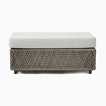 Coastal Ottoman, All Weather Wicker, Natural - Image 3