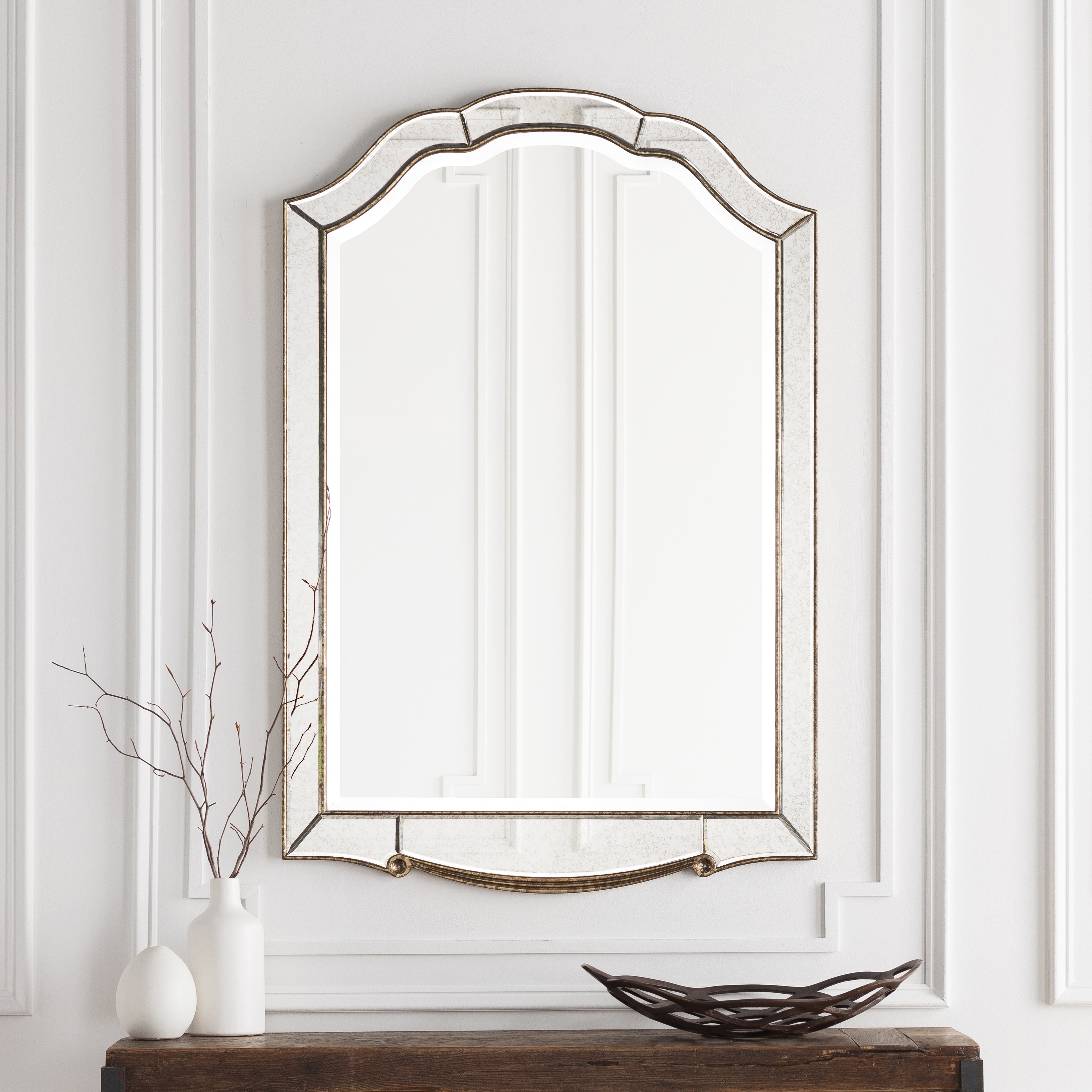 Oleander Metallic - Silver,Gold 48"H x 32"W x 1"D Accent Mirror - Image 2