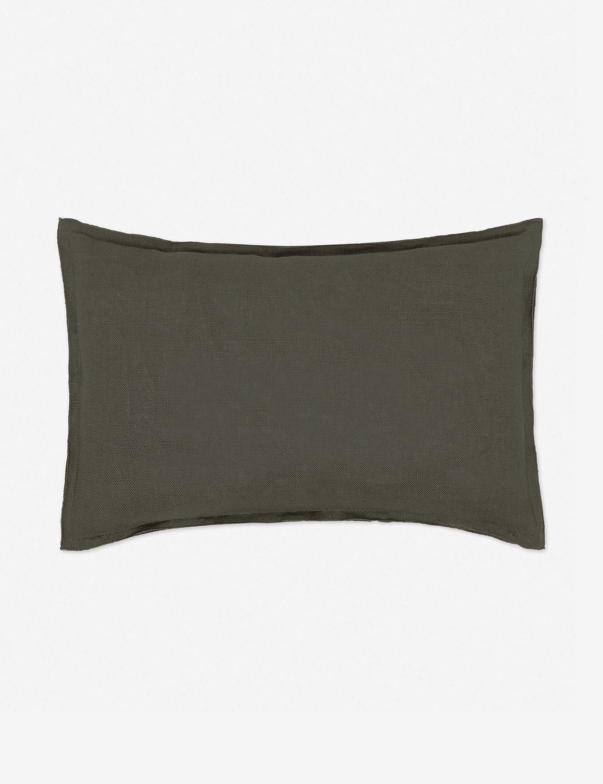 Arlo Linen Pillow - Aubergine / 13" x 20" - Image 18