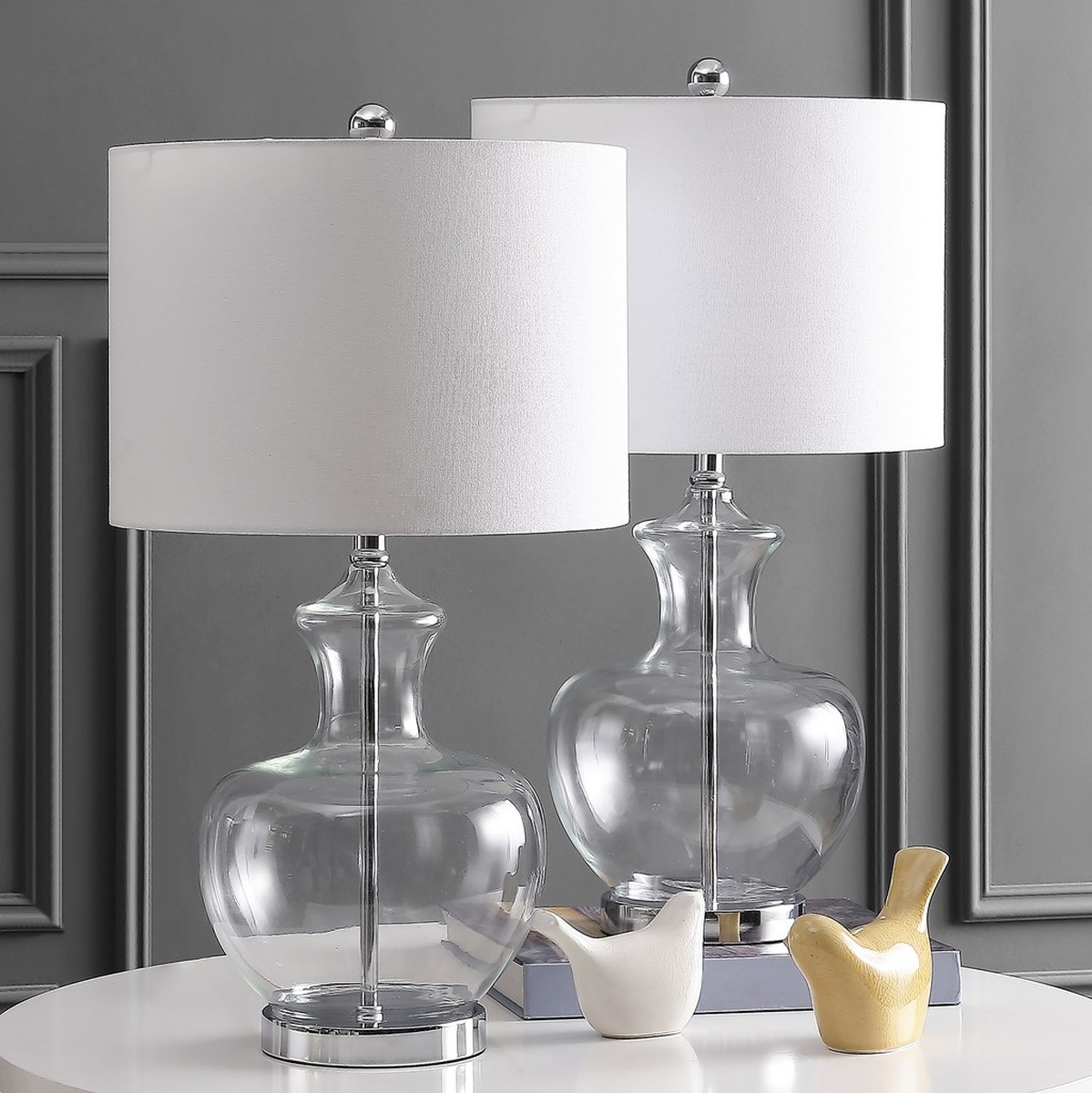 Bilsor Table Lamp - Clear / Chrome - Safavieh - Image 1