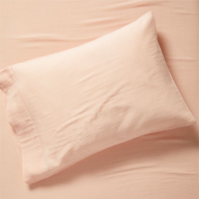 Supersoft Kids Elegant Pink Gauze Organic Cotton Pillowcase - Image 0