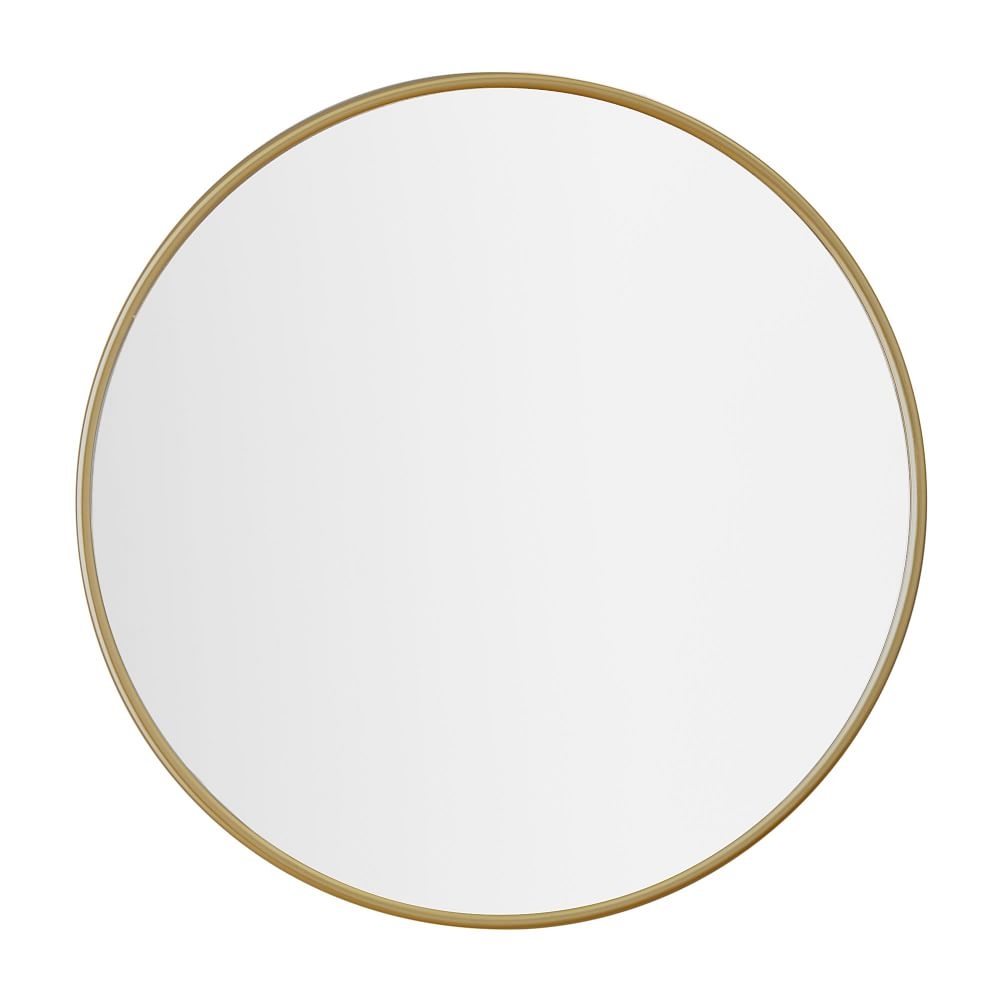 No Nails Metal Framed Mirror, Tuscan Gold, 24 In - Image 0