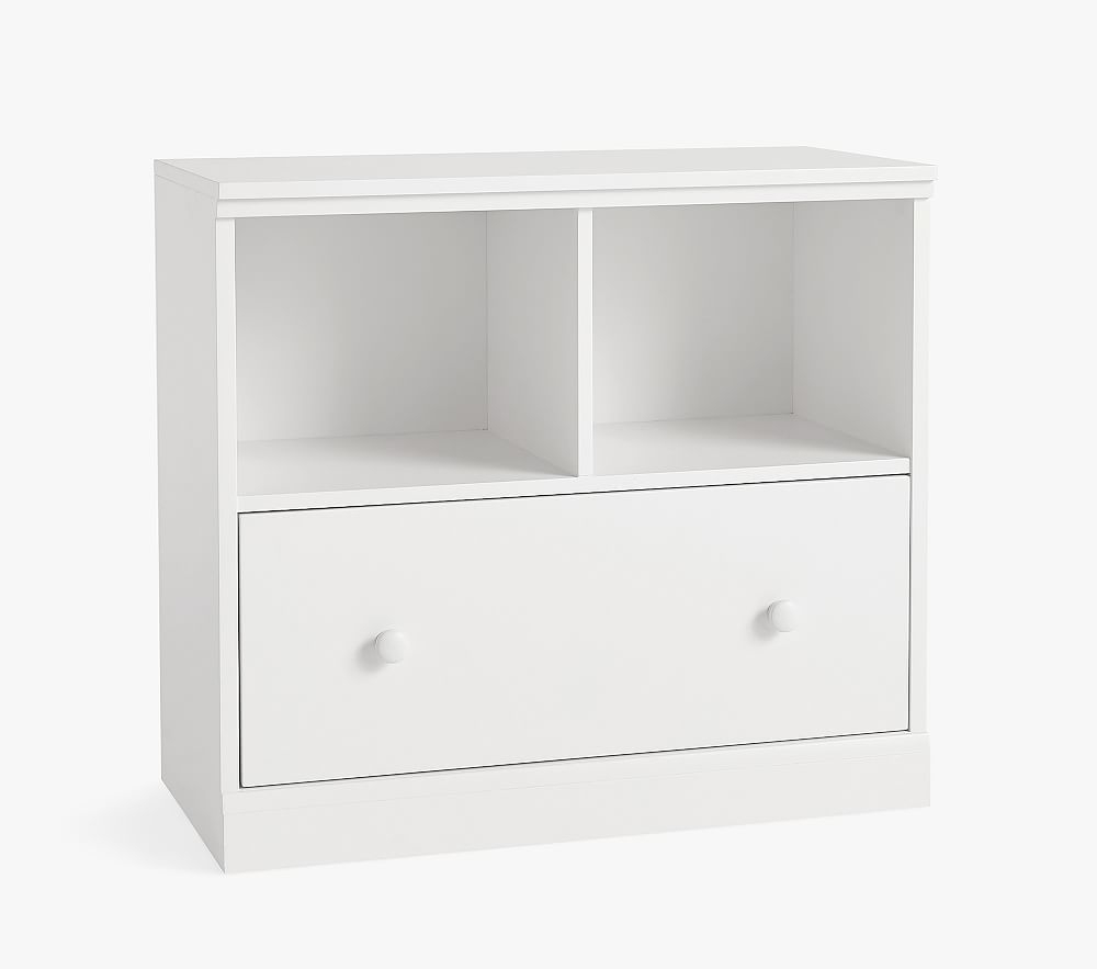 Cameron Cubby Drawer Base, Simply White, UPS - Image 0