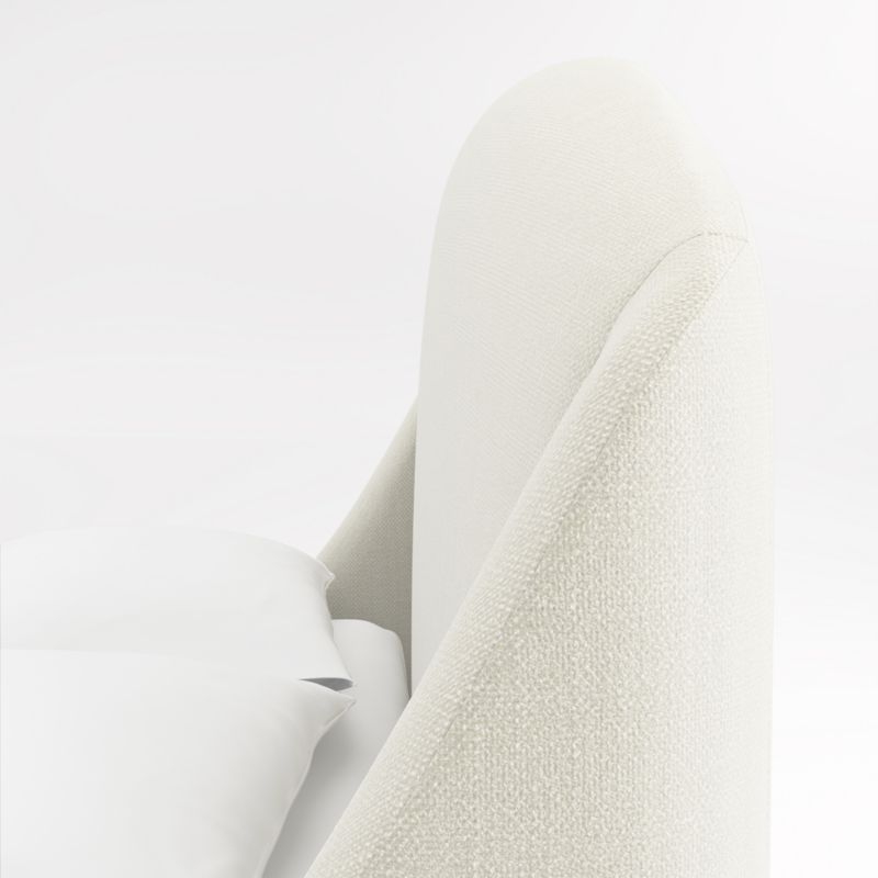 Lafayette Ivory Upholstered Queen Bed - Image 4