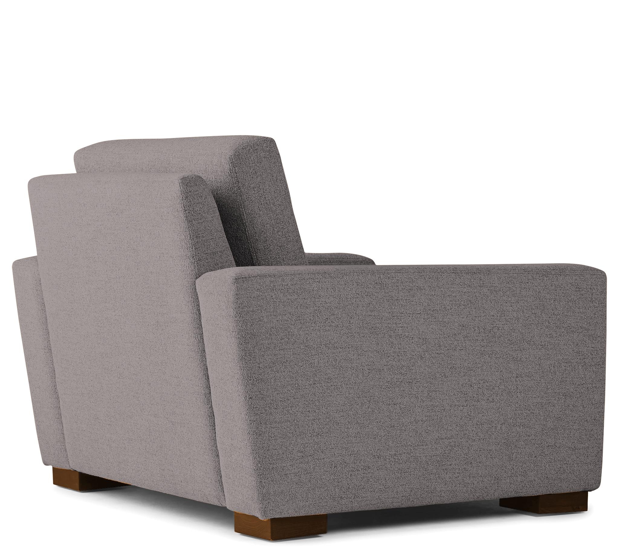 Contemporary Anton Chair - Taylor Felt Grey - Mocha - Gray - Image 3