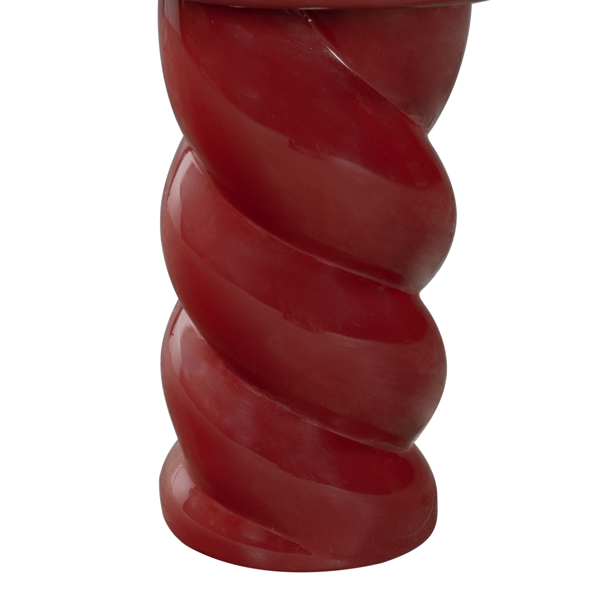 Noelly Concrete Accent Table - Red - Image 3