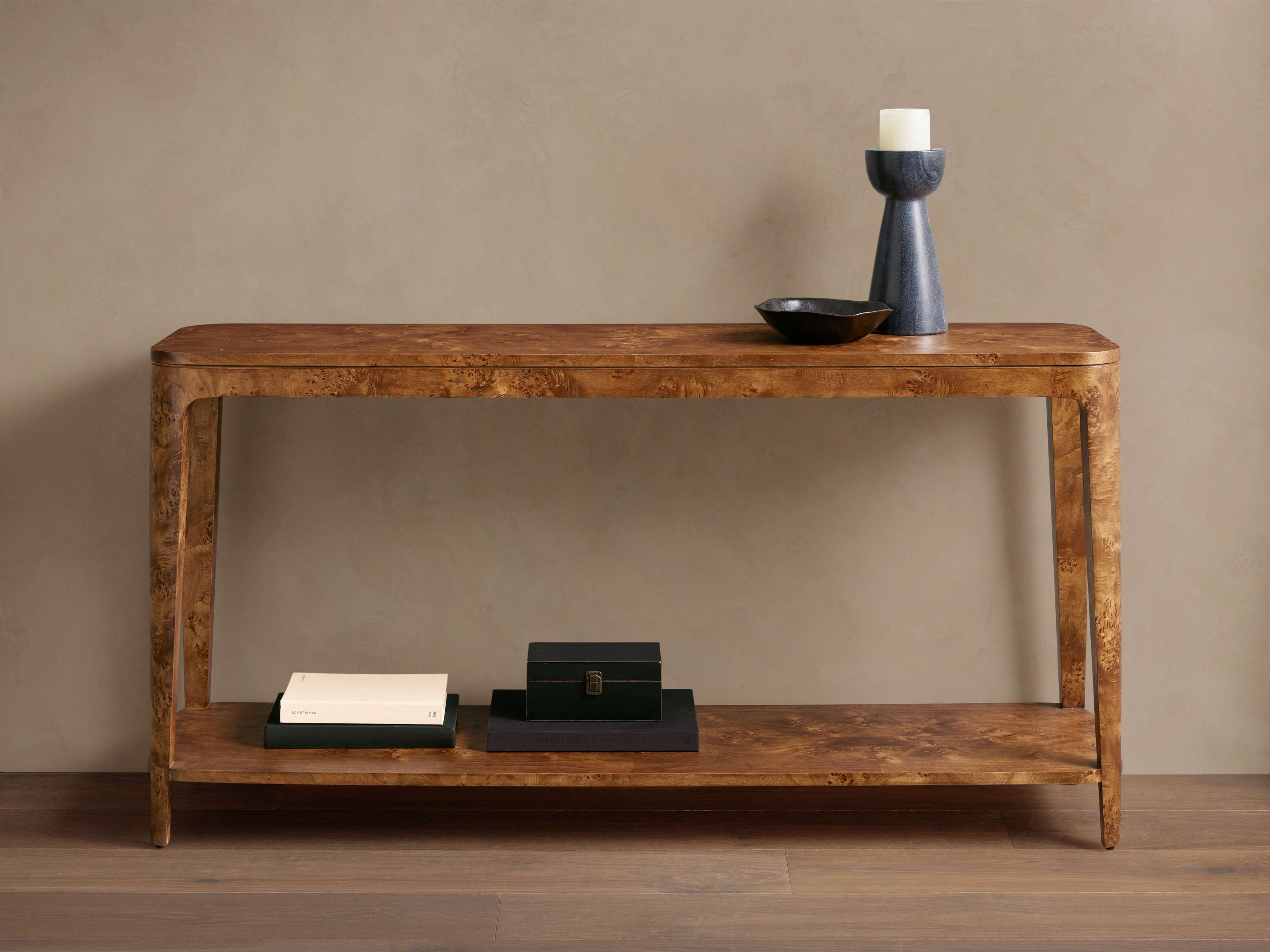 Mogadore Console Table in Wood Brown - Image 0