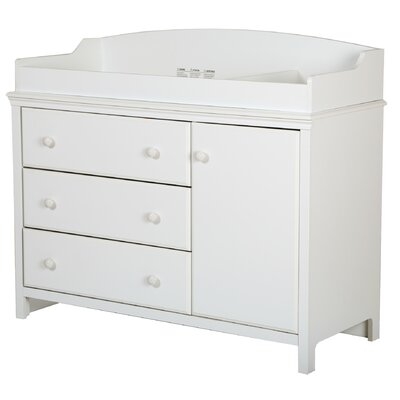 Cotton Candy Changing Table Dresser with Removable Changing Station - Image 0
