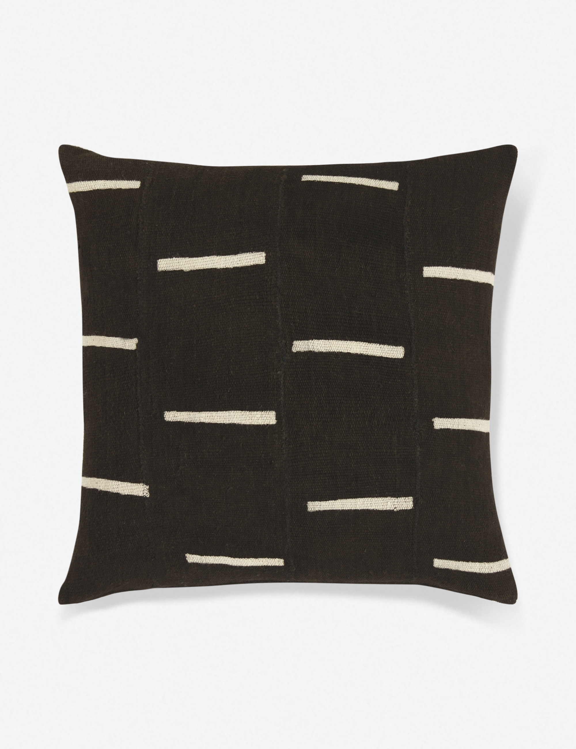 Rainey Mudcloth Pillow, Black - Image 0