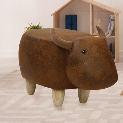 Critter Sitters Cow Ottoman - Image 0
