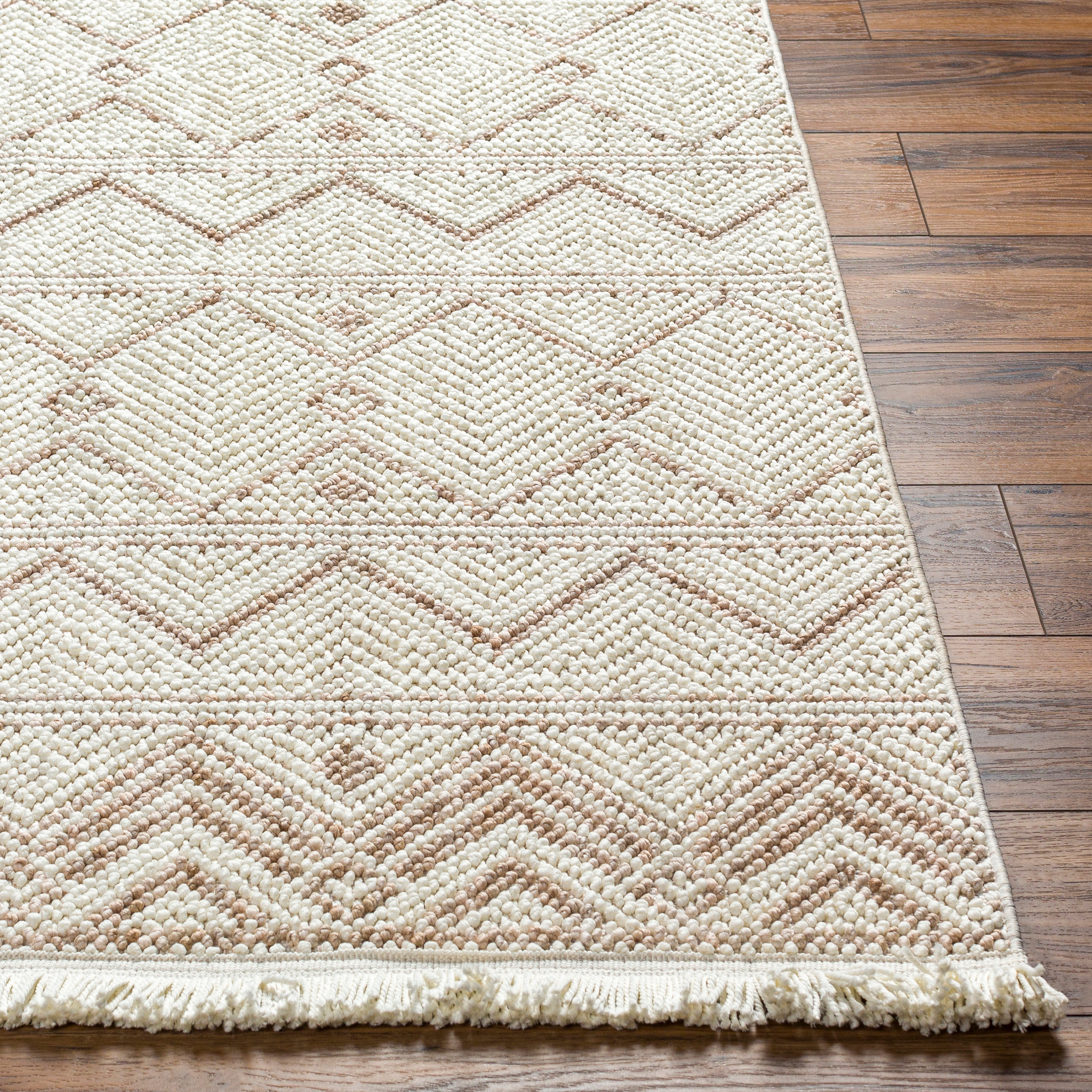 New Delhi Beige Indoor 8'11" x 12' Machine Woven Rug - Image 2