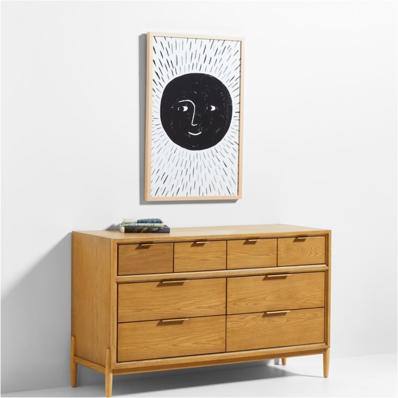 Listening Moon Large Framed Wall Art Print - Image 3