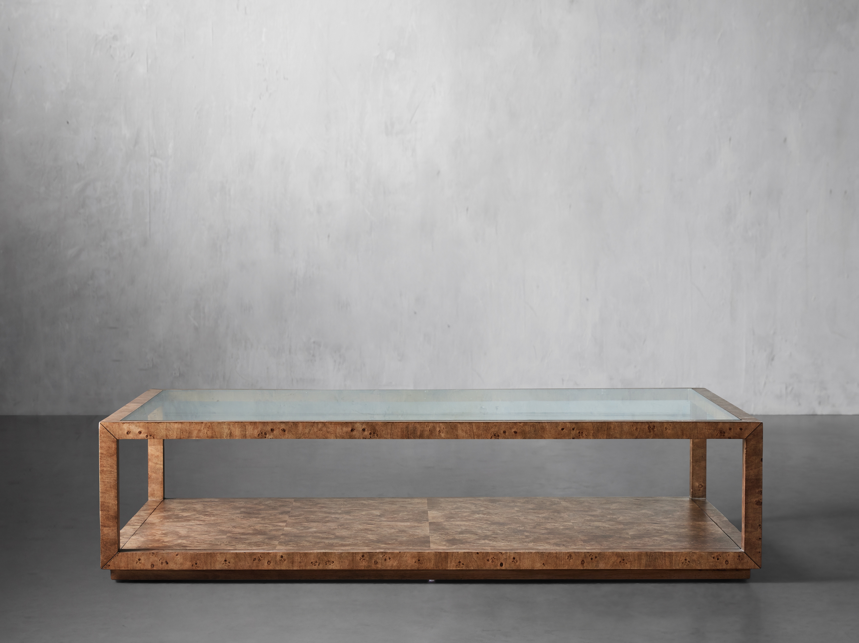 Corey Coffee Table in Burl 66" Brown  Braun  - Image 0