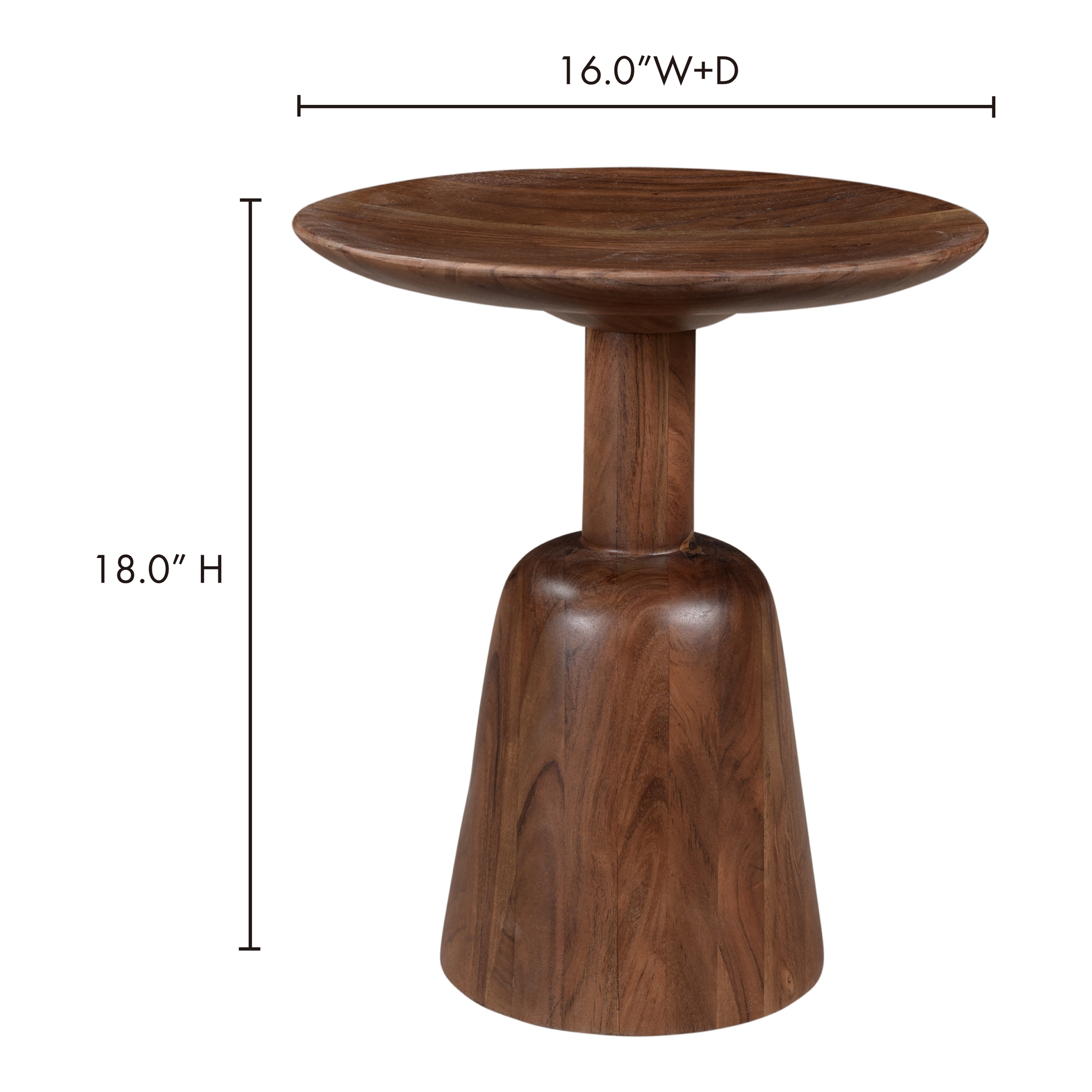 Nels End Table Dark Brown - Image 8