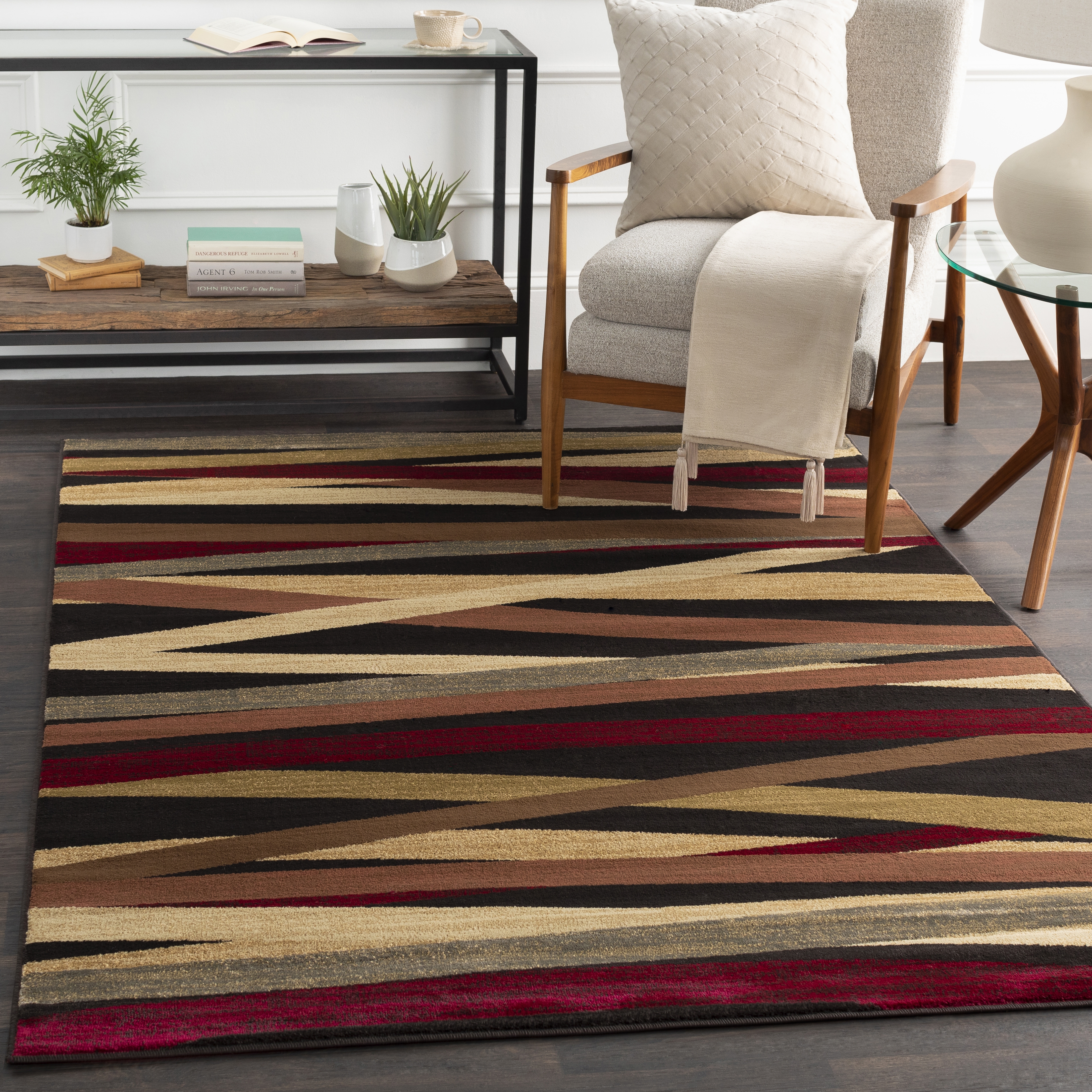Riley Brown Indoor 2' x 3'3" Machine Woven Rug - Image 1