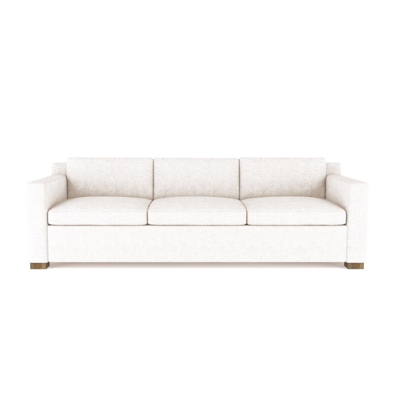 Tandem Arbor Marcy Sofa Upholstery: Leather Alabaster, Size: 33.5" H x 108" W x 39" D - Image 0