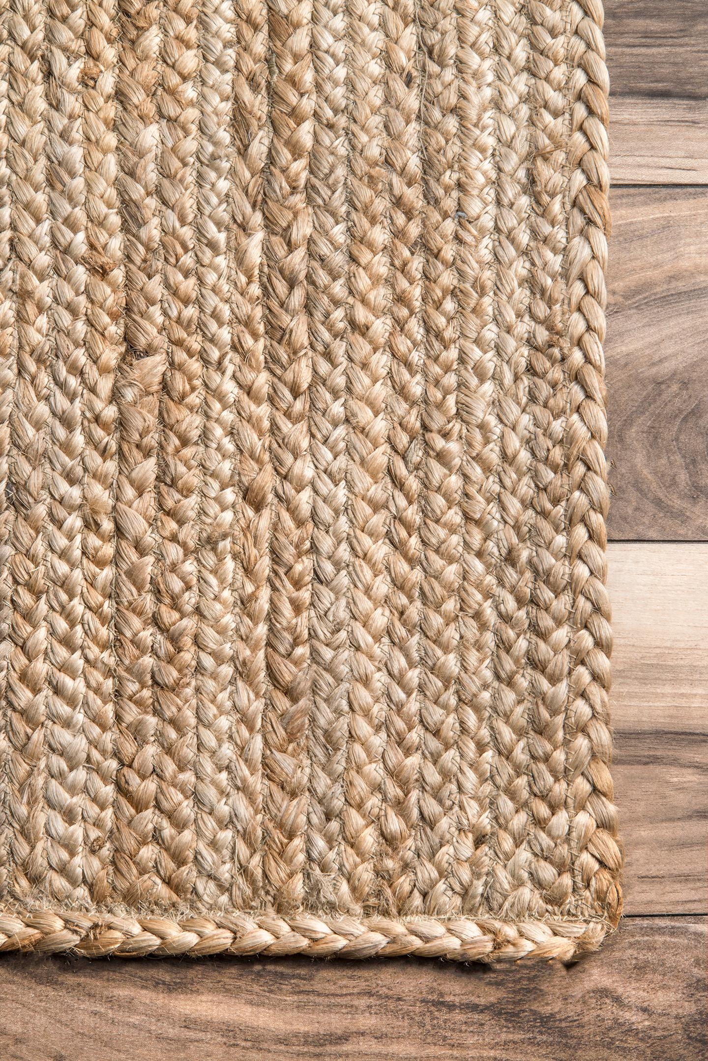 Hand Woven Rigo Jute rug Area Rug, 10' x 14', Tan - Image 2