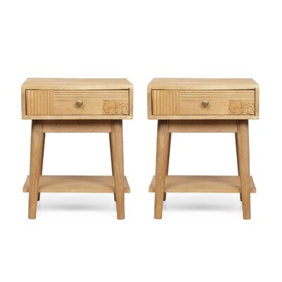 1 - Drawer Nightstand in Natural - Image 0