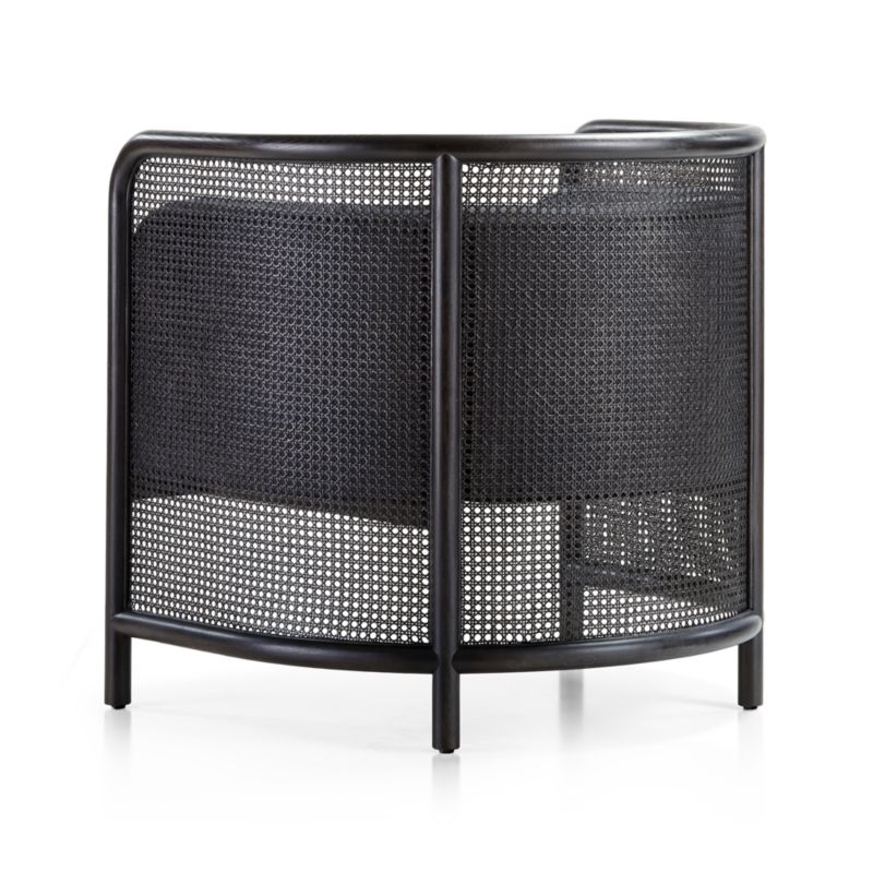 Fields Cane Back Charcoal Accent Chair (restock early july) - Image 4