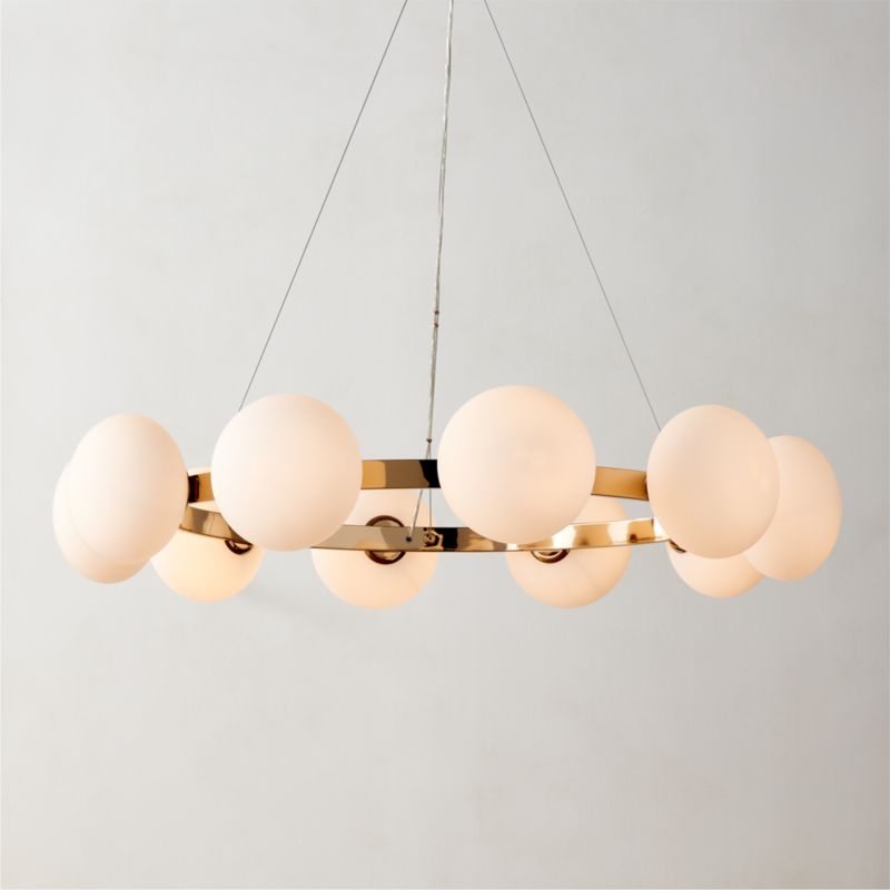 Curie Polished Champagne Chandelier - Image 1
