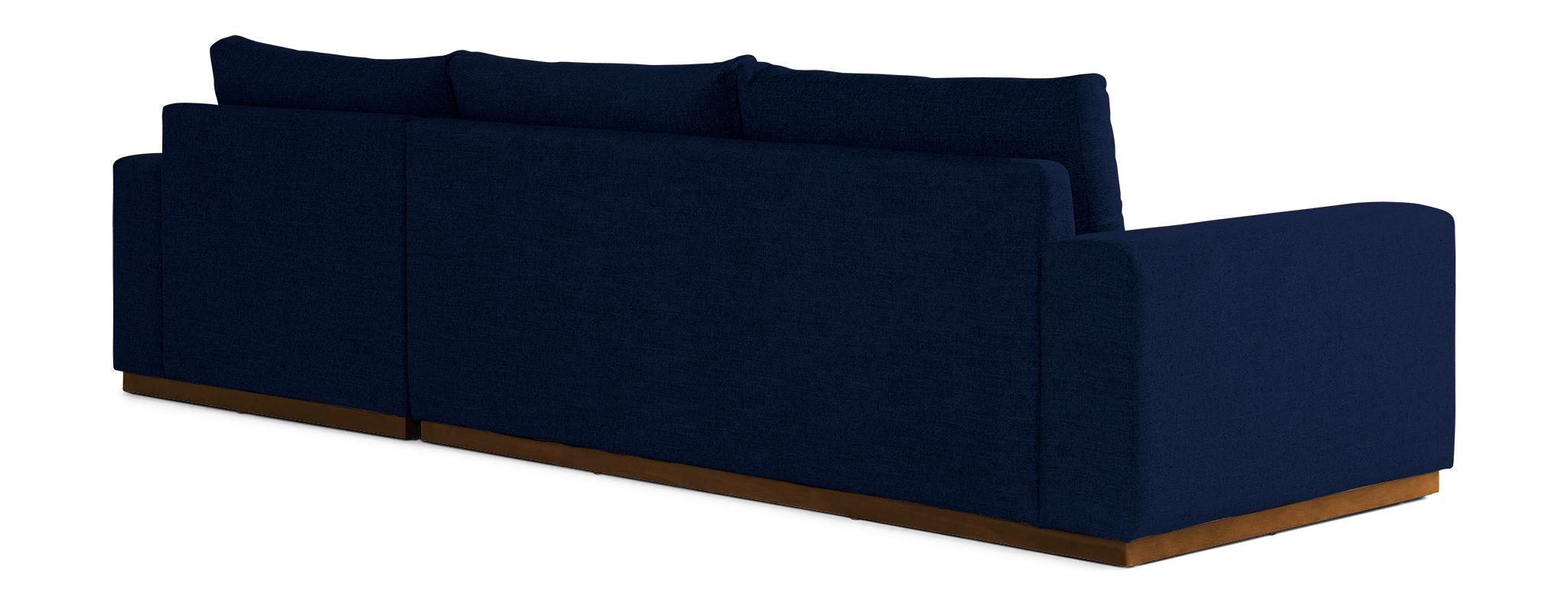 Blue Holt Mid Century Modern Sectional with Storage - Royale Cobalt - Mocha - Right - Image 3