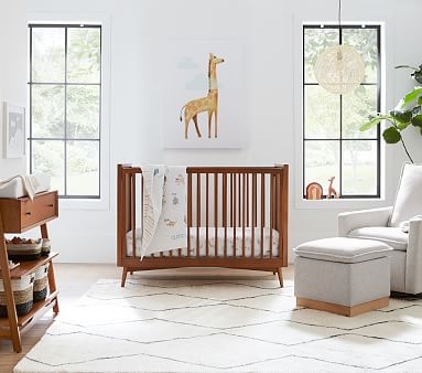 west elm x pbk Mid-Century Changing Table, Acorn, In-home - Image 1