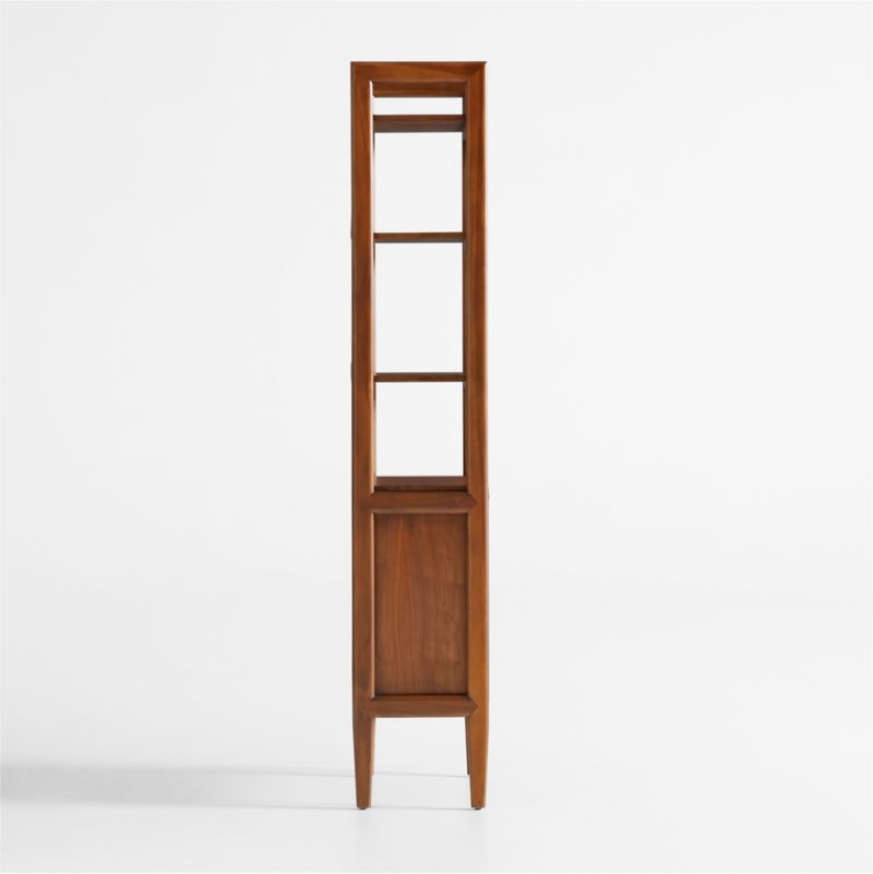Tate Walnut Wood Bathroom Storage Tower - Image 6