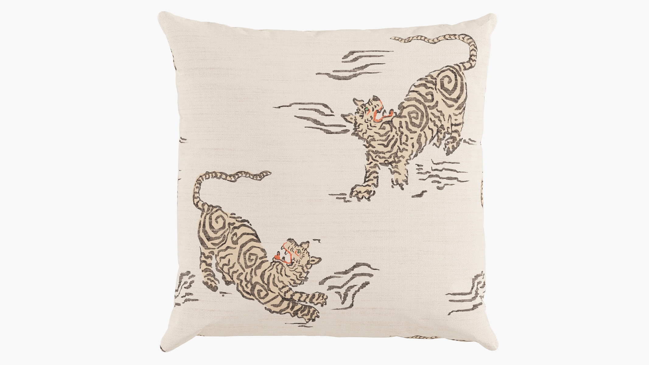 Outdoor 16" Throw Pillow, Canvas Tigresse, 16" x 16" - Image 0