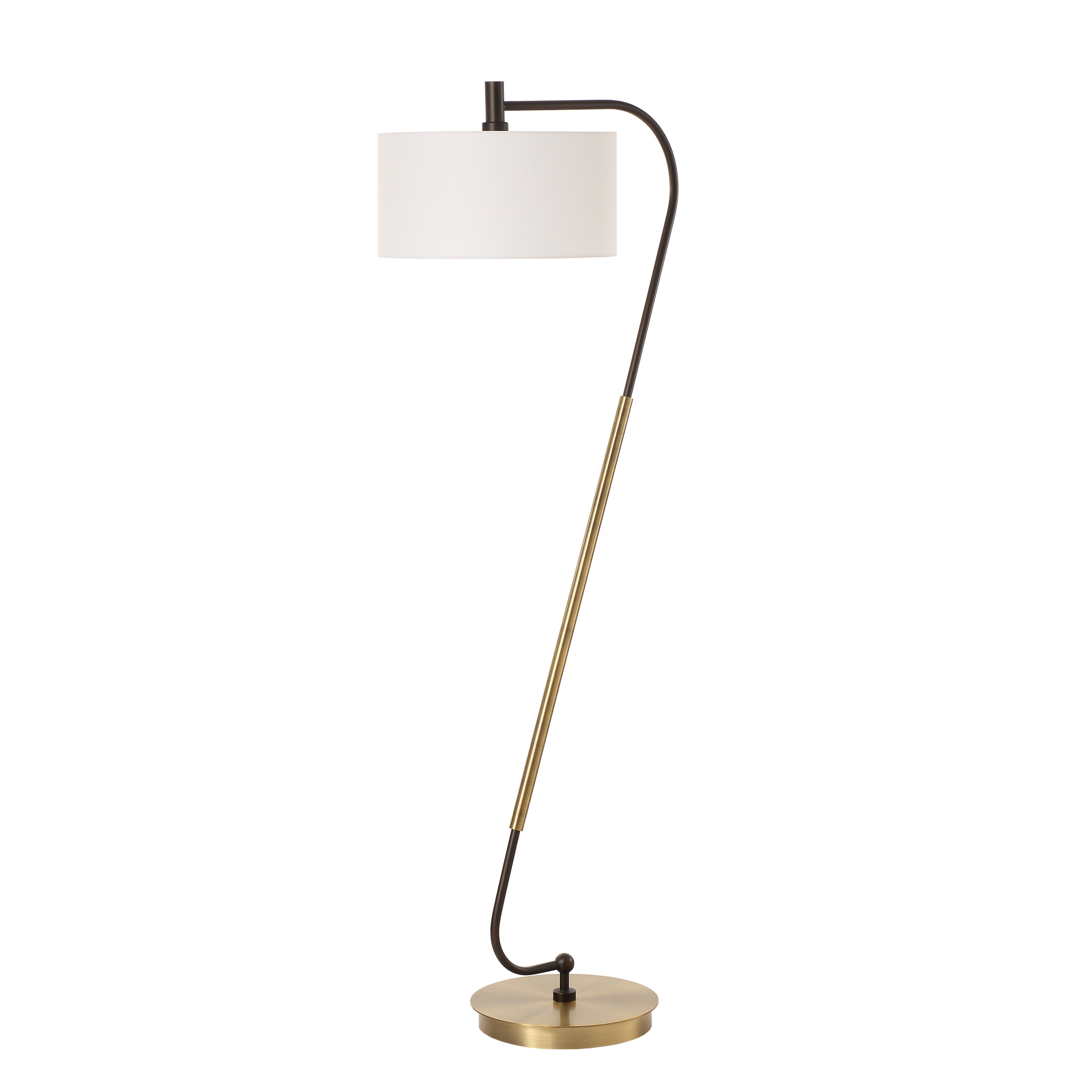 Irwin Curved Brass Floor Lamp - Image 3