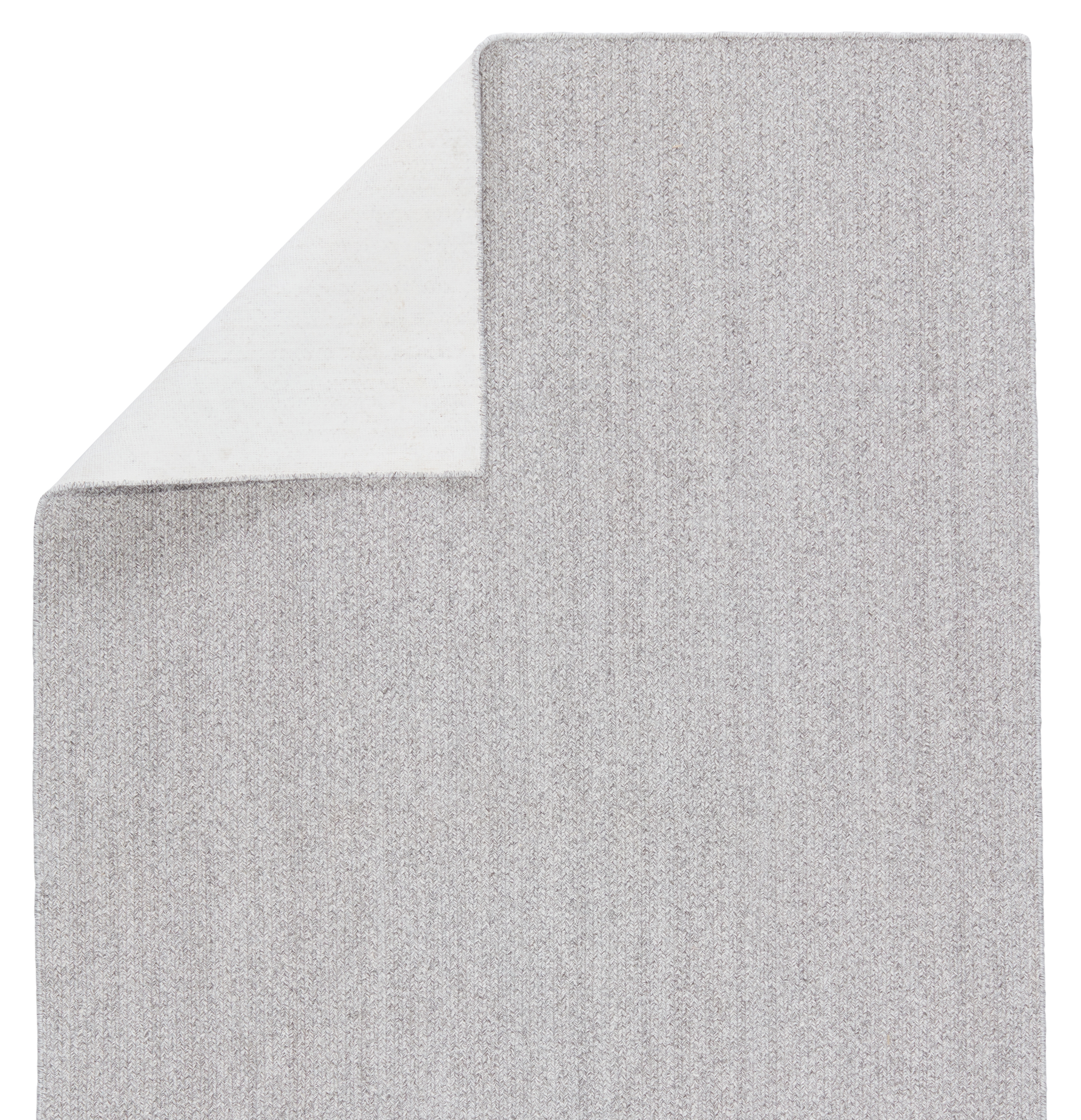 Maracay Indoor/ Outdoor Solid Light Gray/ White Area Rug (4'X6') - Image 2