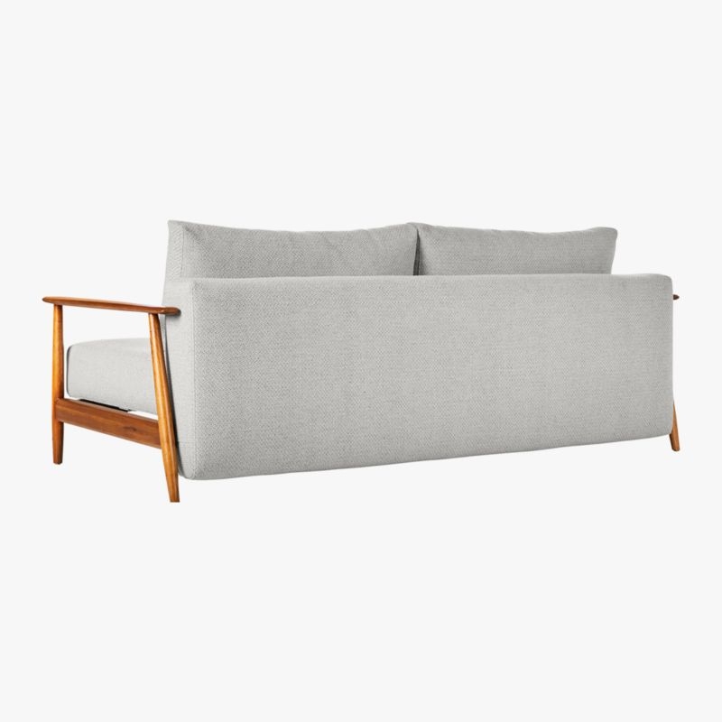 Una 84" Grey Fabric Sleeper Sofa - Image 4