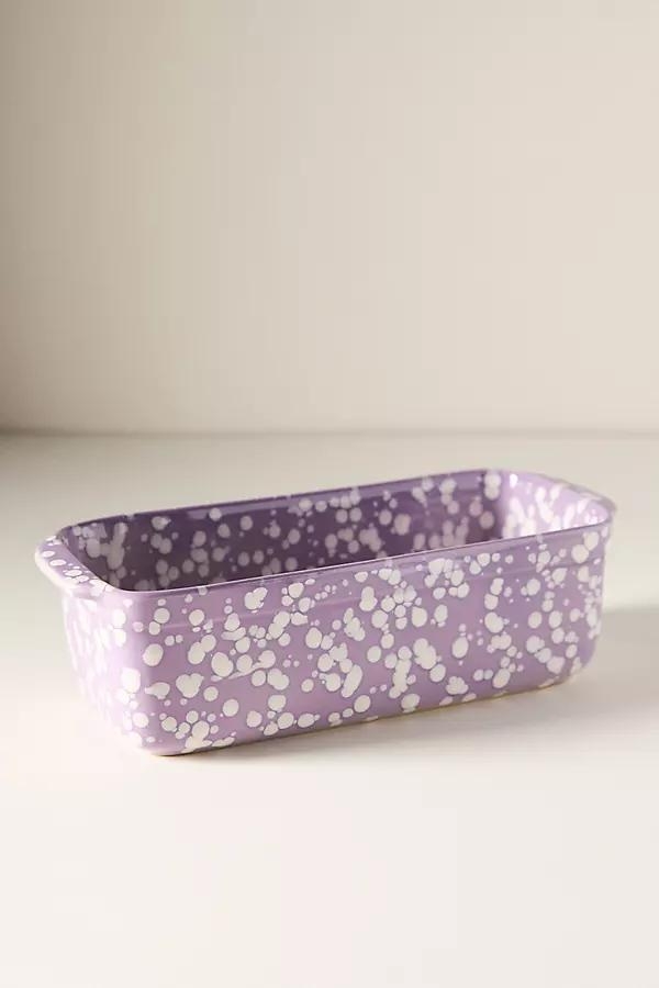 Splatter Portuguese Stoneware Loaf Pan - Image 0
