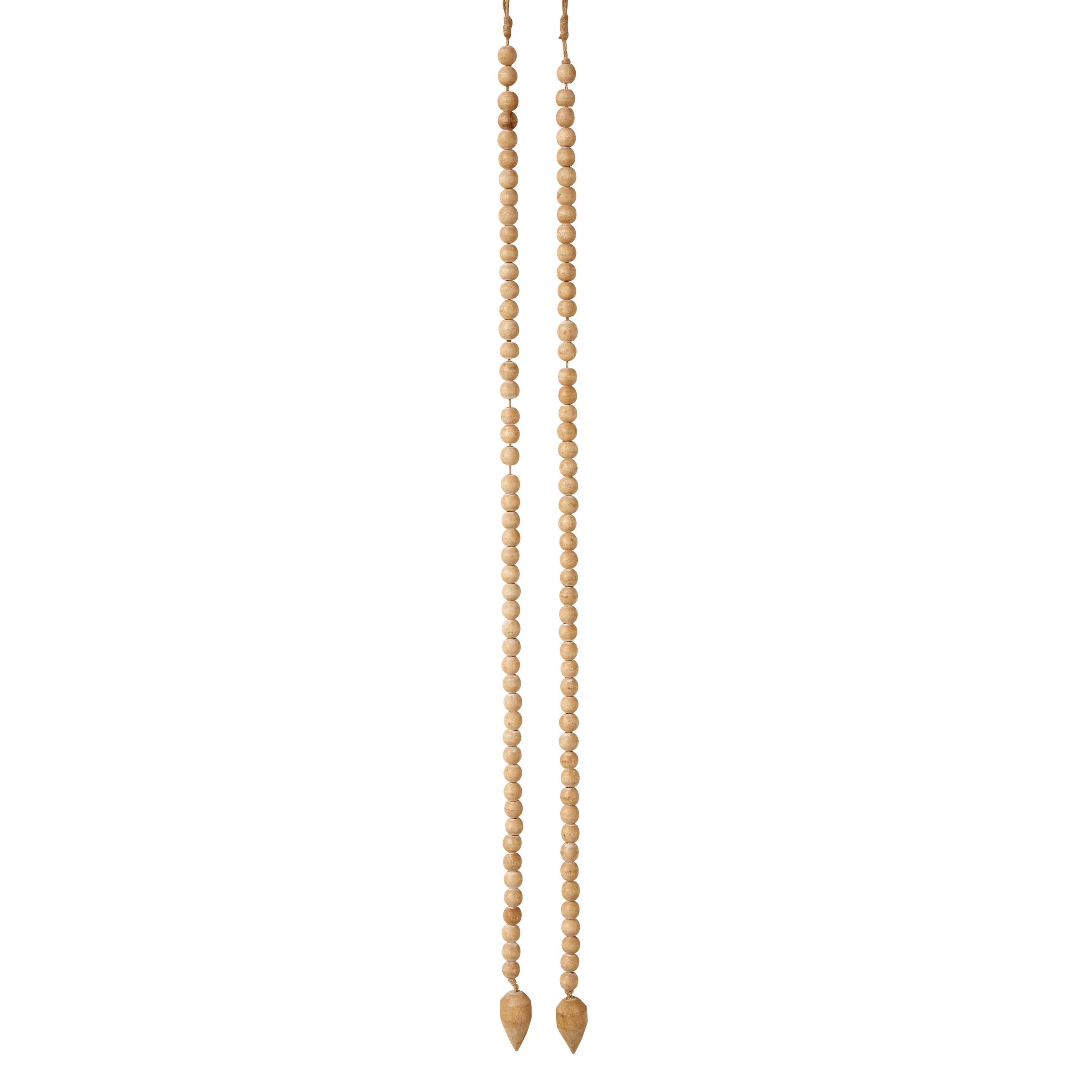 Wood Bead Garland with Pointed Ends - Image 0