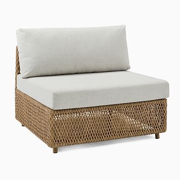 Coastal Sectional, Armless Single, All Weather Wicker, Natural - Image 3