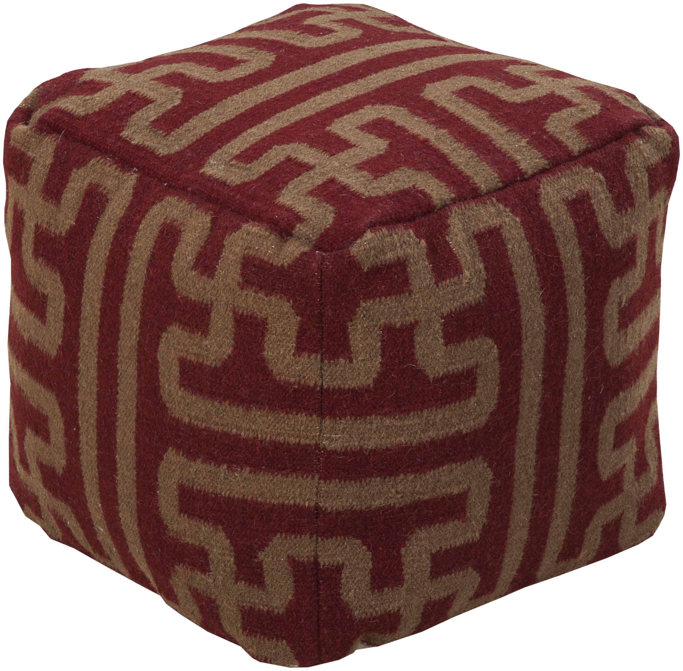 Archive Hand Woven Pouf - Image 0