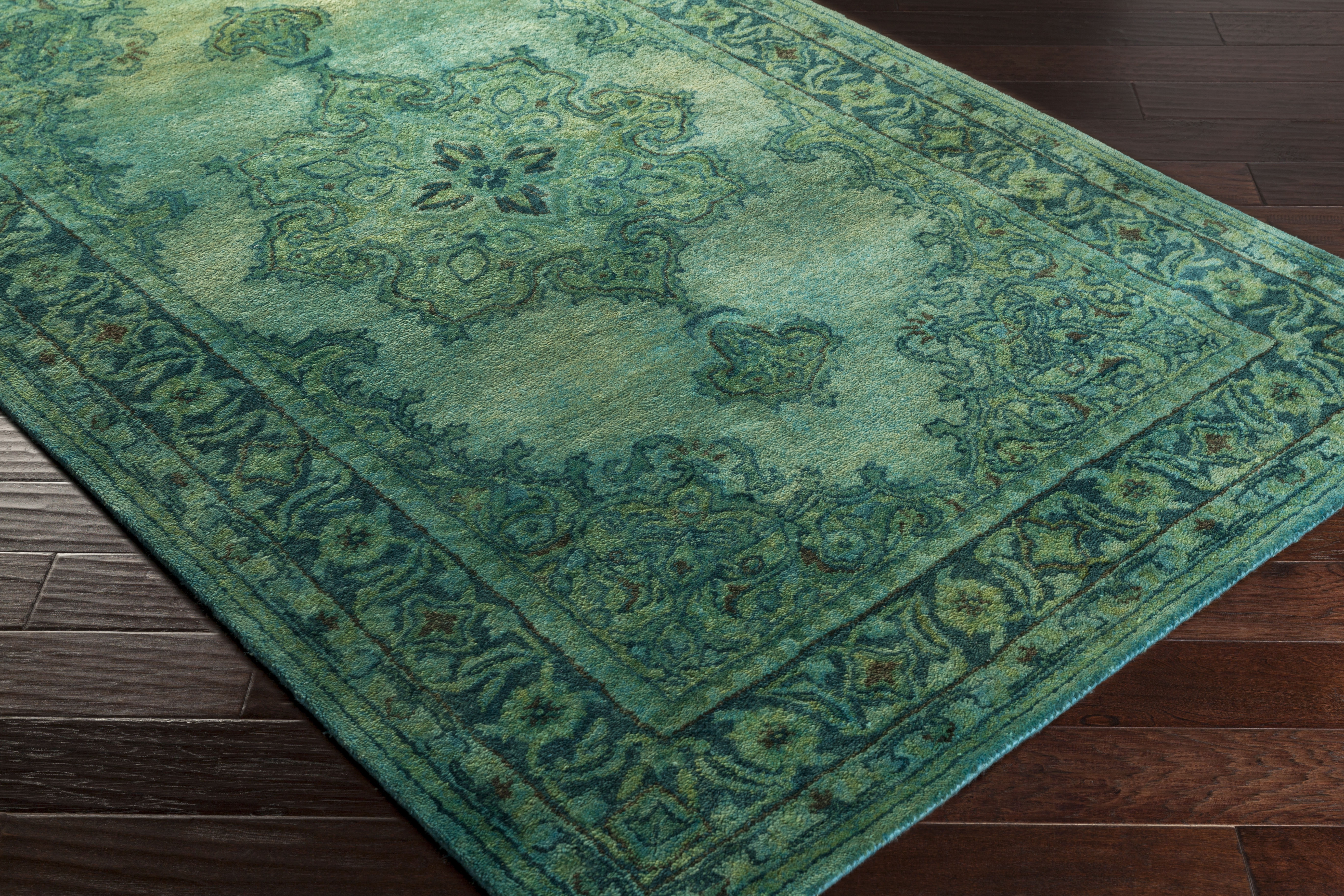Mykonos Green Indoor 5' x 8' Handmade Rug - Image 3