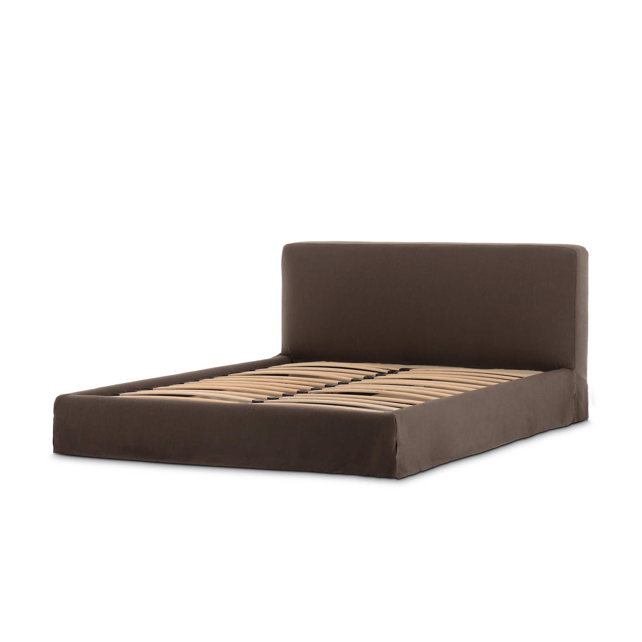 Aidan Slipcover Bed - Savoy Coffee - Image 9