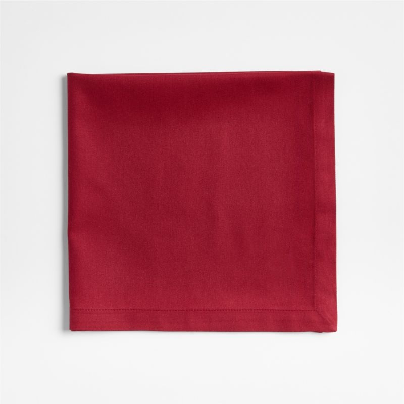 Aspen Luminous Red Organic Cotton Napkin - Image 1