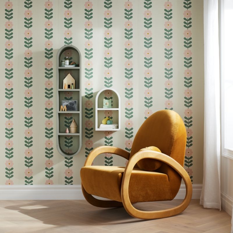 Mallory Kids Large Sage Green Wall Shelf - Image 1