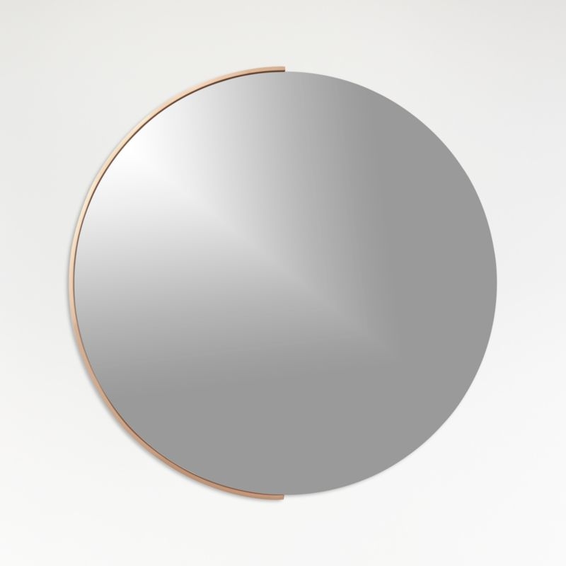 Gerald Large Round Rose Gold Wall Mirror - Image 5