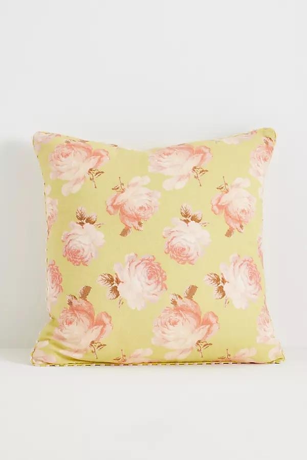 Cotton Printed Floral Pillow - Image 0