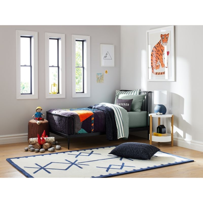 Set of 2 Redondo Two-Tone Wood Round Nursery Side Table - Image 9