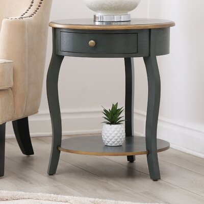 Upton-upon-Severn Solid Wood 3 Legs End Table with Storage - Image 0