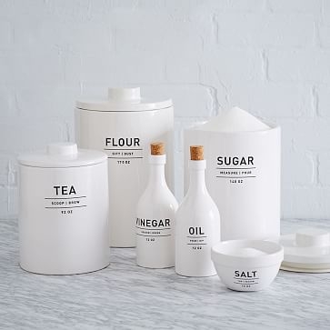 Utility Kitchen Collection, Coffee Canister, White - Image 3
